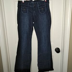 OLD NAVY "The Diva" Flare Dark Wash Jeans Sz. 4